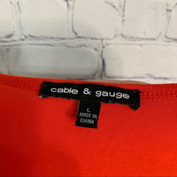 Cable & Gauge Red Top Large - Picture 6 of 6